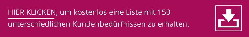 Kundenbedürfnisse liste