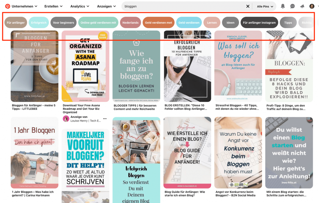 SEO mit Pinterest